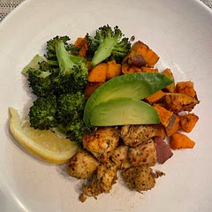 This meal was delicious! A squeeze of lemon at the end is essential. I also added extra seasonings to the veggies (cracked pepper, onion powder, and garlic powder).