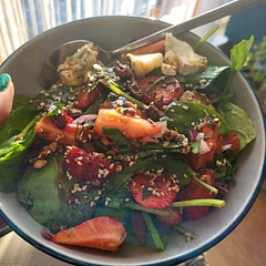 didn't have any poppy seeds so used sesame instead...
