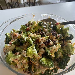 I didn’t have sour cream or mayo so I used some Caesar salad dressing. It tastes great!