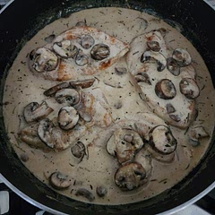 Added some butter and minced garlic to the mushrooms. As well as oregano, rosemary, and onion powder. Some grated parmigiano also. Overall yummy!  