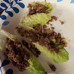Didn't want green onions or water chestnuts and made my own version of the sauce with a splash of stevia, sub coconut aminos and no sesame oil with a blend of pork and beef. Yummy, with or without lettuce leaves.