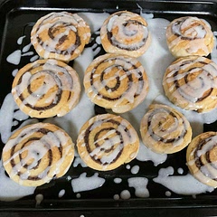 Made them with Nutella and cinnamon and sugar icing turned out Delicious