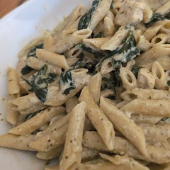 Great recipe, easy to make, restaurant quality pasta. I added a little more pasta, milk, cream cheese and Parmesan cheese to make it creamier.

If you have kids, it's hit or miss. My 3 year old liked it but my 9 and 7 year old did not.