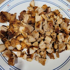 I cut it up and put it on nachos. Very good, one of the few times my picky 3 year old ate meat without complaining.