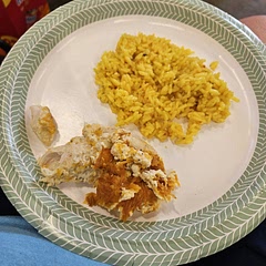 I used plain Greek yogurt instead of mayo and used sharp cheddar cheese sine that is what I had. I also used small tenders, I should have cut the cooking time down. 
Very good.