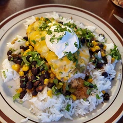 Was really good. Will make again but uncovered. There was too much juice from chicken.
