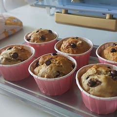 I halved the sugar due to personal preference and added some spare chopped almonds. They came out perfect!