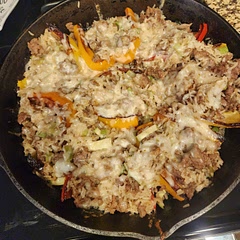 A delicious twist on stuffed peppers. Strongly recommend. 