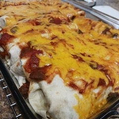 It was ok, made my own Spanish rice, pretty dry overall, the photo in the original recipe must have used like triple the amount of cheese and calories, won't make again