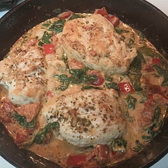 This was everything it promised to be. I did increase the sauce ingredients and served with brown rice penne. I am keto, so mine was served over riced hearts of palm. It was a family hit