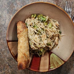 Loved this! It is a bit on the spicy side with a full Tbsp of Sriracha. I added some stir fry rice and hearts of palm angel hair pasta. Delicious! 