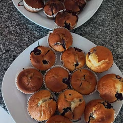 Also added lemom zest and they were amazing! I dont know if my muffin tin is too small, but this recipe gave me 24 muffins