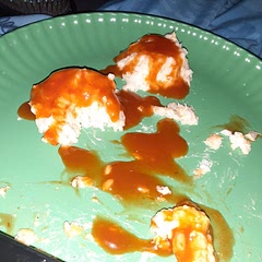 I made it with my own twist arby sauce it taste tangy and really good highly recommend  my first time trying rice balls!