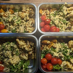 Made as meal prep - will add avocado at the last minute 🥑