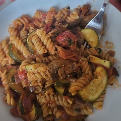 Added roasted courgettes. Could do with toasted pine nuts on top