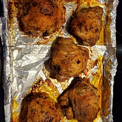 No improvements needed, this is a delicious and easy recipe!!
Originally looked for this as a weight Watchers recipe.
1 ounce of thighs are 1 point.