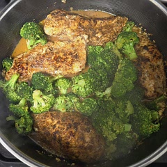 Was delicious and pretty easy to make. I've never cooked chicken myself before, and it turned out very moist and juicy. The garlic and lemon flavors were great. My fiancé said it was very good and that he would definitely ask me to make it again. 