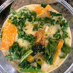 A flavorful and hearty soup! I used kale instead of Swiss chard since I had some. Plenty of fresh lemon juice before serving is key