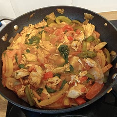 I added onions and carrots, garlic and onion powder and made 6 wraps.