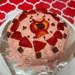 This was a great cake full of strawberry flavors. My frosting was a little thin but it tasted great.