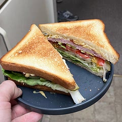 So good that my bf told me to open a sandwich shop. 
Tastes like a perfect American burger, but nice and crispy. 
Perfect for a hot day!