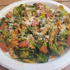 I used veggie pasta cooked in the microwave along with a steamable bag of broccoli. Otherwise prepared as instructed. 
