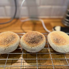 These came out BEAUTIFULLY! Lots of nooks and crannies, as promised. Super easy recipe and a delicious result