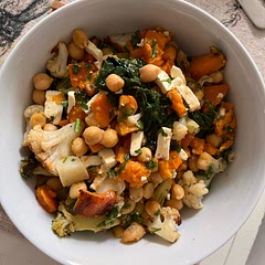 Skipped quinoa as I had too many veggies. Still yum.