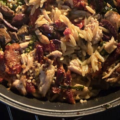 This recipe was great! I added kalamata olives, mushrooms, and a little bit of Italian dressing. Will definitely make this again! 