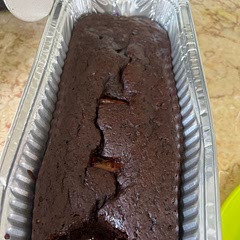 I added a vanilla soy milk, that’s what I had and I added a bit more than what’s written. Came out good. You can add ice cream on top it adds more flavor