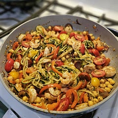 This turned out great. I used zucchini noodles, and I also added lemon zest from the lemon used. The lemon zest really gave it a bright taste