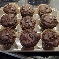 I used a little more then half of the honey called for and they were still sweet enough. Hubby liked them too. 