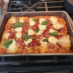 Used a different foccacia recipe but this turned out delicious ! 