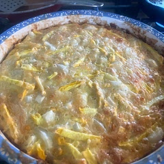 Made it with yellow squash.  Very yummy.  Now for the 45 million zucchini I have!!!
