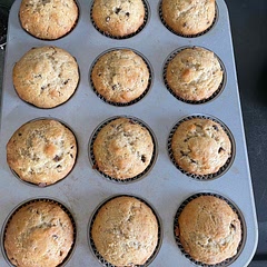 I left off the topping since it already had sugar and added some mini chocolate chips.