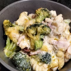 Thickened up very well. I added bacon as well. Tasted wonderful. Easy to make 