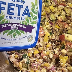 I made it as described, but instead of using regular feta, I used odyssey feta Mediterranean herb.. Which added a boosted flavor.