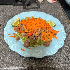 Used ground beef.
