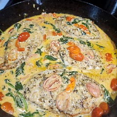 Served over garden veggie rotini... very yummy