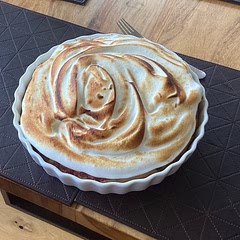 The base was too dense and the meringue too sweet. Not a recipe I’d use again.