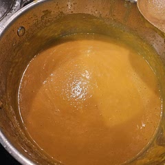 I boiled my cubes bitternit in salted water until soft.. I added a tablespoon of brown sugar to the onions and garlic while frying! i didnt add the basil.. it's yummy! my 1st time for butternut soup!