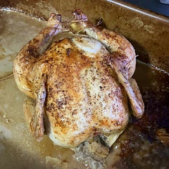 I trussed it and cooked a bit longer. Also increased temp at the end as it wasn’t browning enough.  So it took longer but I thought it was good.