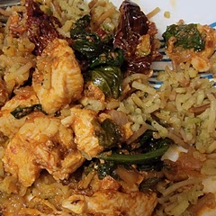 This was hit with my family. I was running g out of time for dinner and decided to dice my chicken and serve o er vermicelli rice. My family really enjoyed it. 