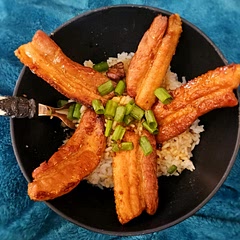 It was so delicious, we didn't add the salt to the pork because I'm not a fan of alot of salt and because soy sauce is already salty to me. It came out amazing. 