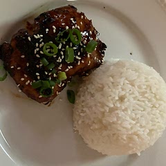 Baste with marinade while cooking to keep things saucy.