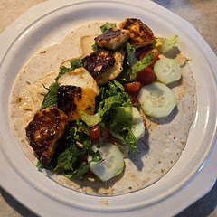 It was weird. Not bad. Although I love Halloumi I think tofu could be used as a less expensive option 