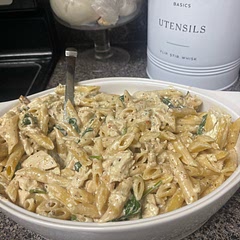Amazing! So easy and delicious.I added spinach.