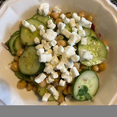 I used goat cheese crumbles instead of feta.