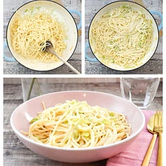 Super quick creamy pasta.