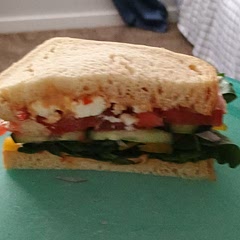 This was much better than I expected! We used red pepper hummus, fresh tomatoes and a keto bread. I also added some sliced bell pepper. Would not be bad with a whole grain bread as well. 7/10